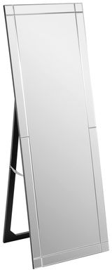 Standspiegel mit rechteckigem Rahmen, ca. 55x160 cm, in seitlicher Perspektive