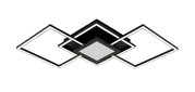 Moderne led-plafondlamp met een geometrisch ontwerp, zijaanzicht