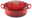 Roter ovaler Bräter von Le Creuset, Draufsicht