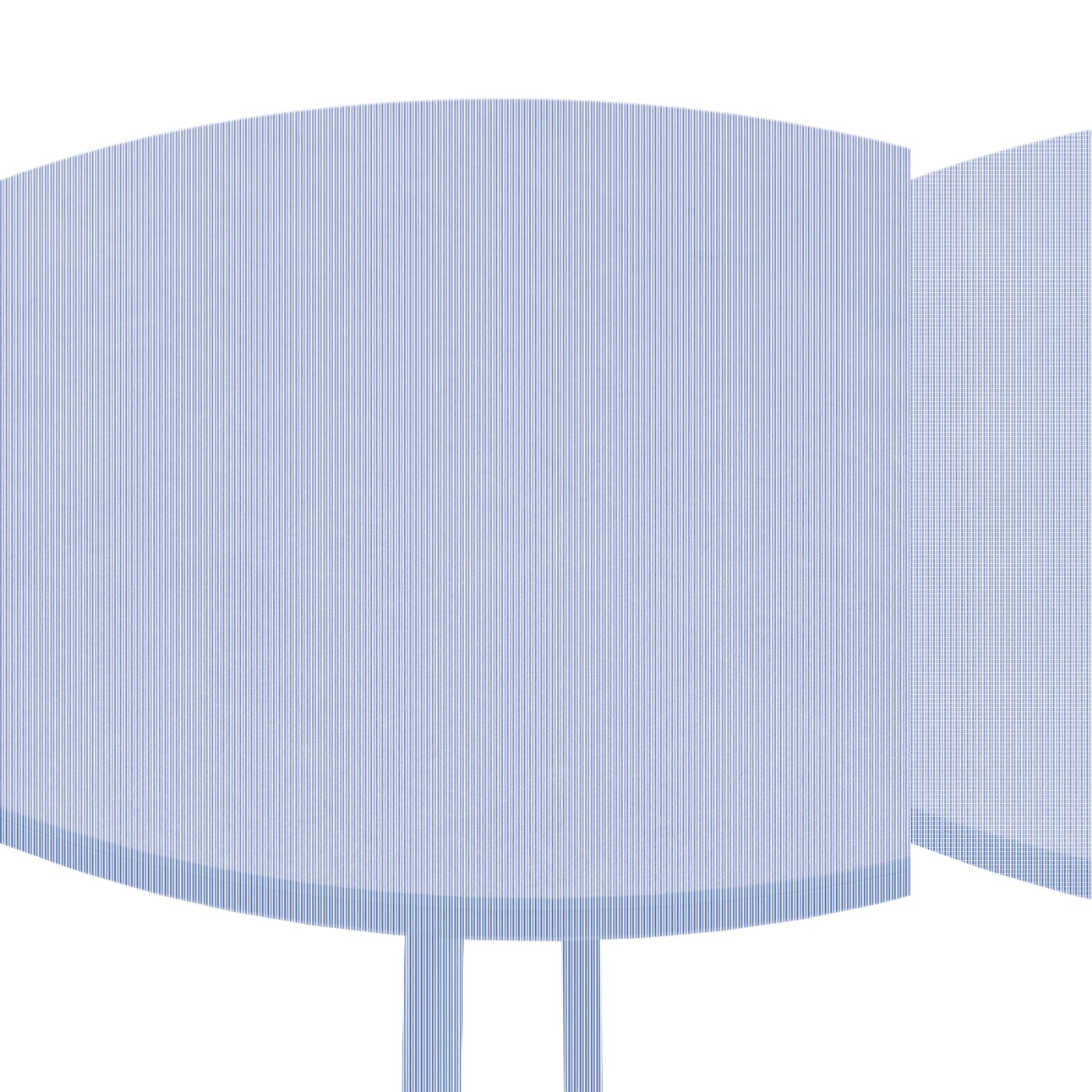 Runder Gartentisch mit dunkler Tischplatte, seitliche Perspektive