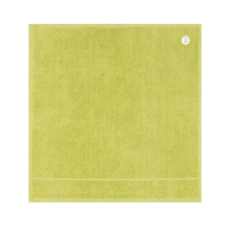 Grünes Küchentuch Frottee, quadratisch, Draufsicht