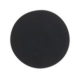 Runde schwarze Wandleuchte PUNTUA, Vorderansicht