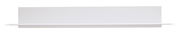 Weißes Wand-Paneel mit schlichtem Design, frontal betrachtet.