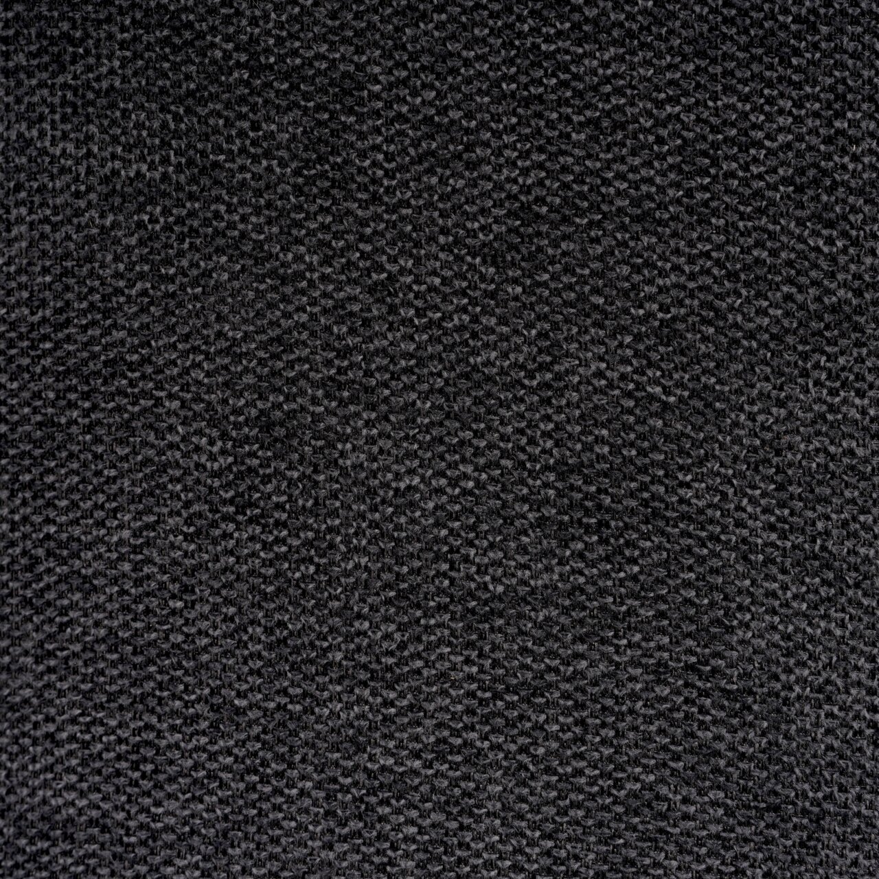 Nahaufnahme eines dunkelgrauen Stoffmusters, Textur von oben betrachtet