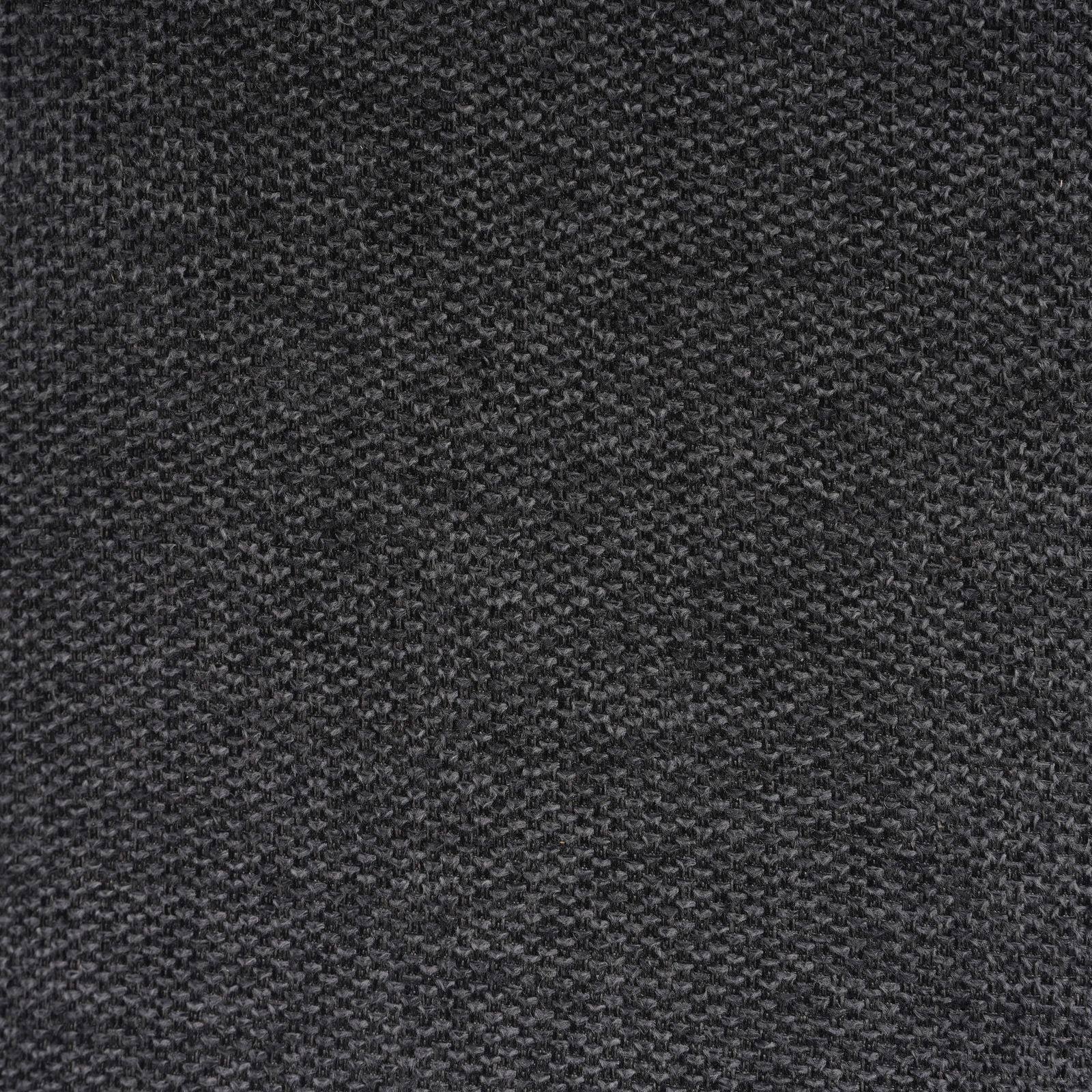 Nahaufnahme eines dunkelgrauen Stoffmusters, Textur von oben betrachtet