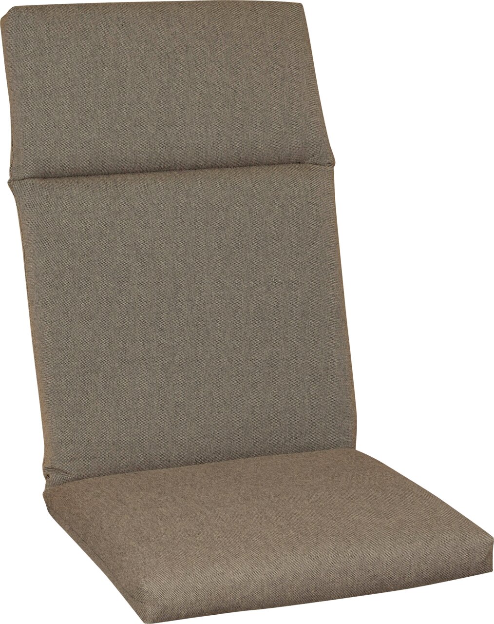 Schwienhorst Hochlehnerauflage ROYAL BLACK Hochlehnerauflage in braunem Stoff, seitliche Perspektive