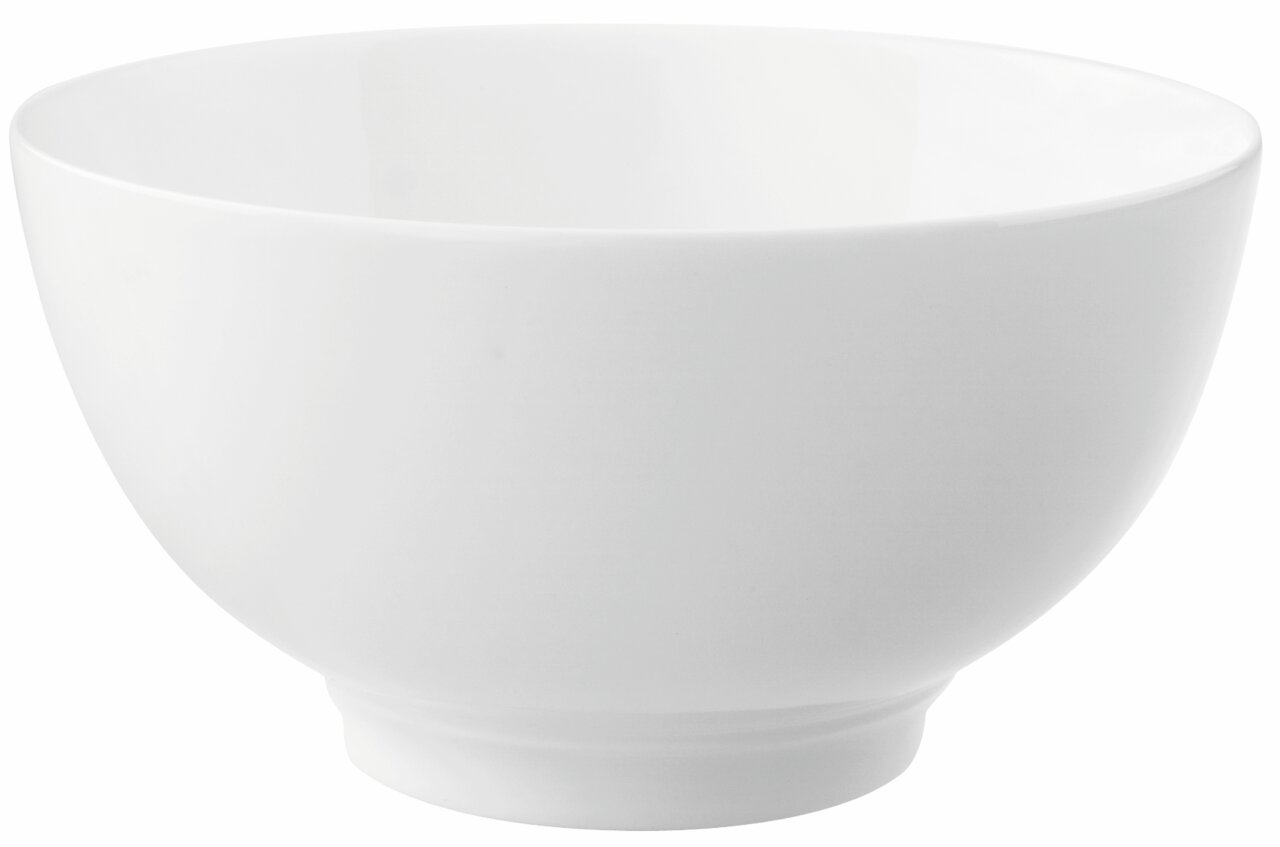 Villeroy & Boch Bowl NOBLESSE Weiße Schüssel mit einem Fassungsvermögen von 0,75 l, seitliche Perspektive