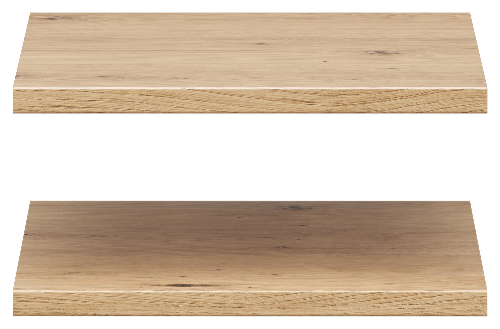 Carryhome Einlegeboden 2er MULTISTAURAUM Zwei Holz-Einlegeböden in Eichenoptik, frontal betrachtet
