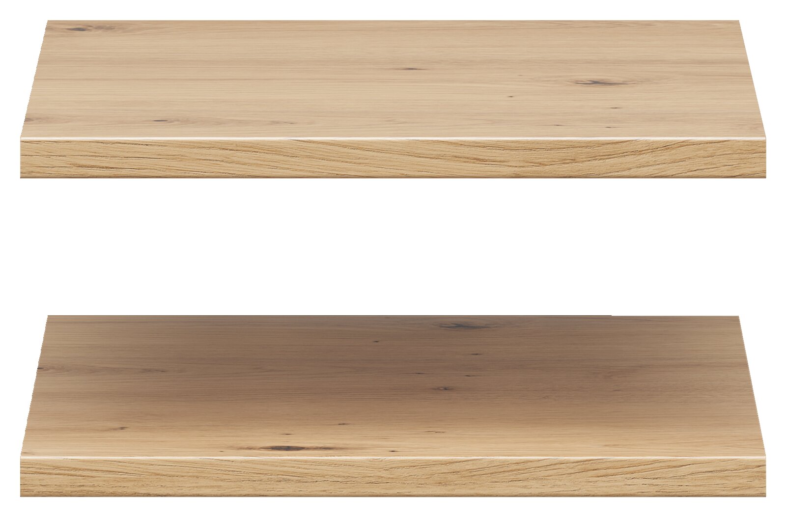 Carryhome Einlegeboden 2er MULTISTAURAUM Zwei Holz-Einlegeböden in Eichenoptik, frontal betrachtet