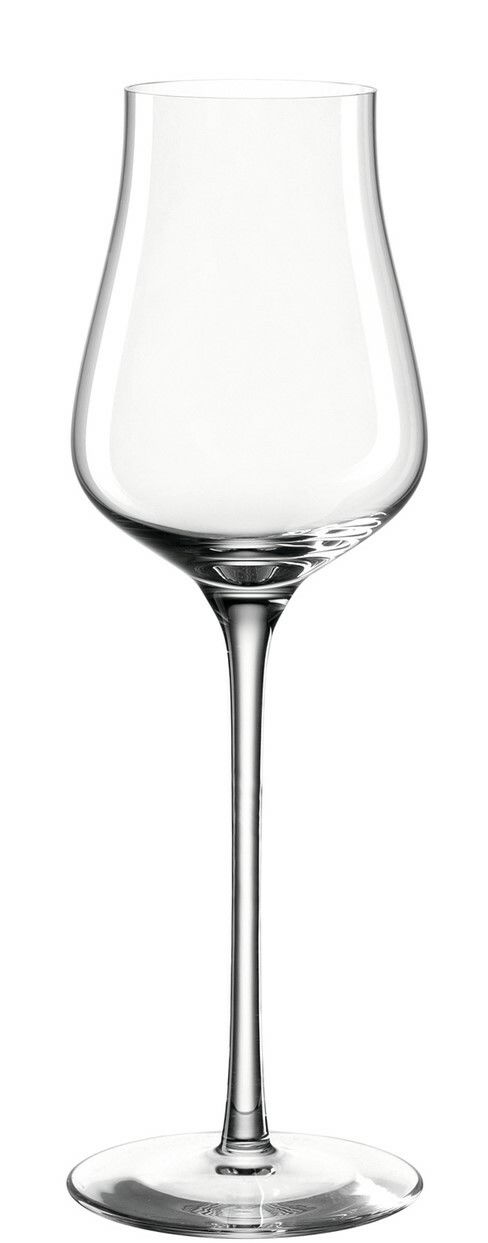 Elegantes Grappaglas Brunelli 210ml, seitliche Ansicht