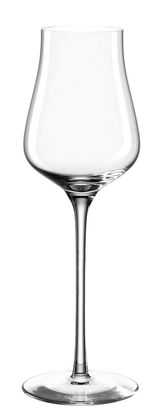 Elegantes Grappaglas Brunelli 210ml, seitliche Ansicht
