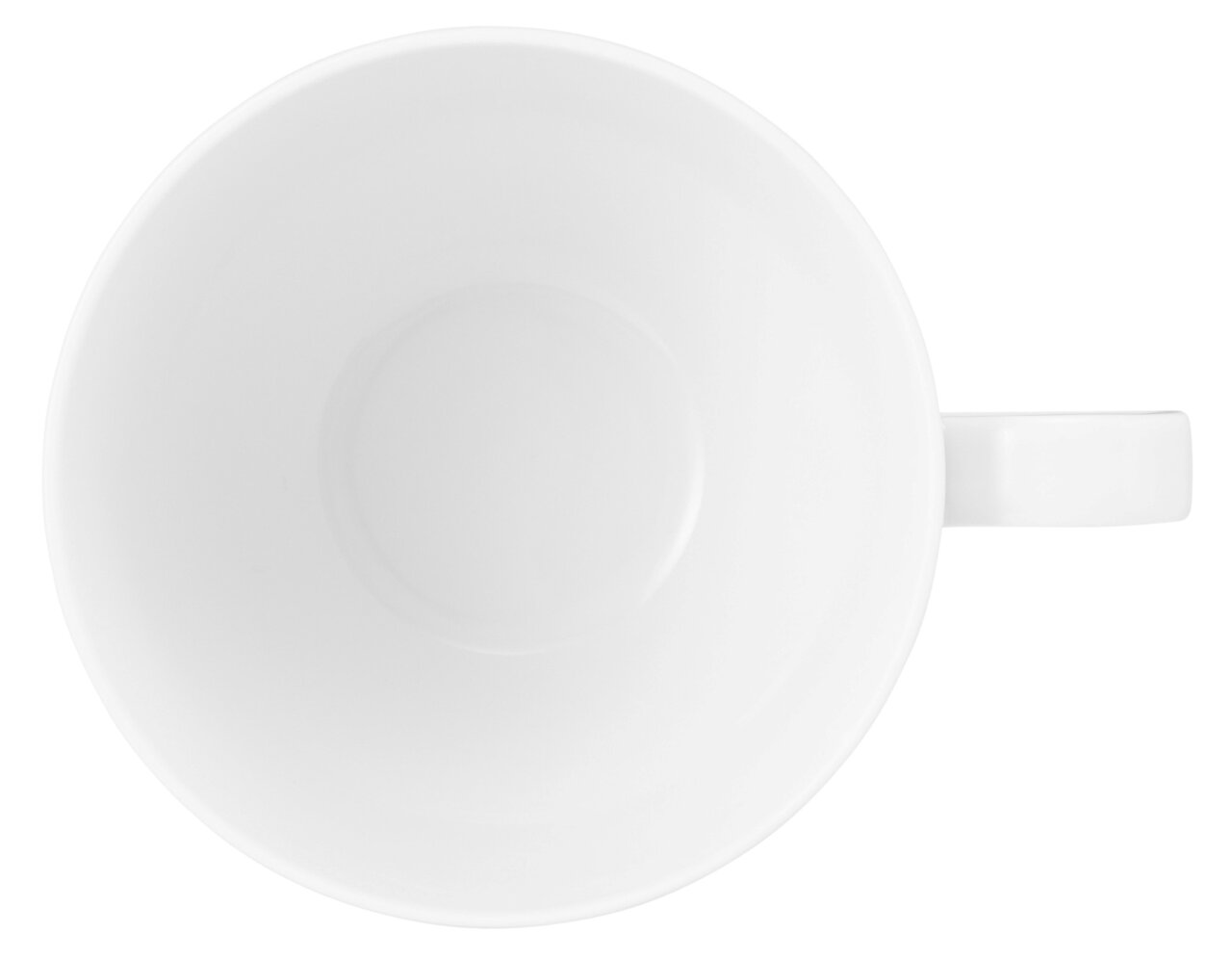 Milchkaffeetasse Beat 0,35l, Ansicht von oben