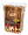 Eine Tüte mit 750 g Rösle Räucherchips aus Buche, fotografiert aus einer leicht seitlichen Perspektive. Die Verpackung zeigt ein rustikales Holzdesign mit dem Hinweis 'Best Quality – 100% Natural'.