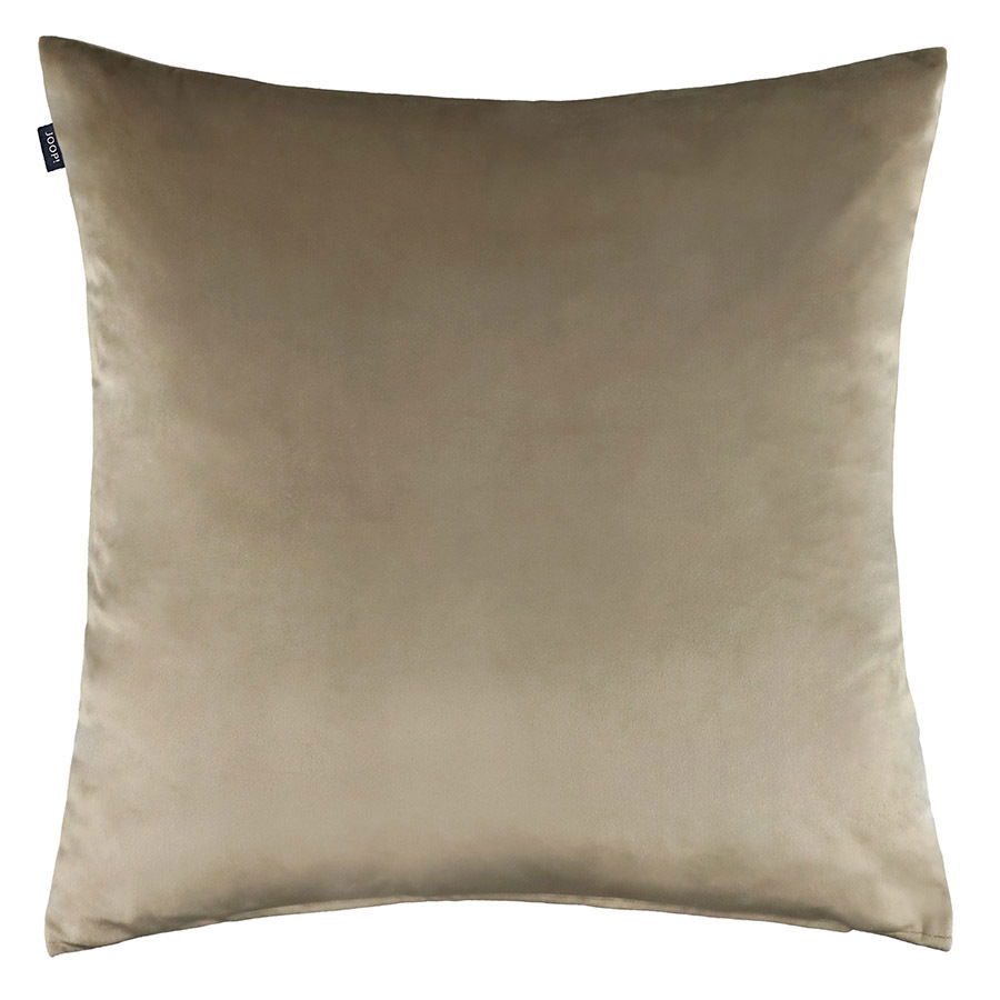 Beige Kissenhülle 45x45cm, frontal fotografiert
