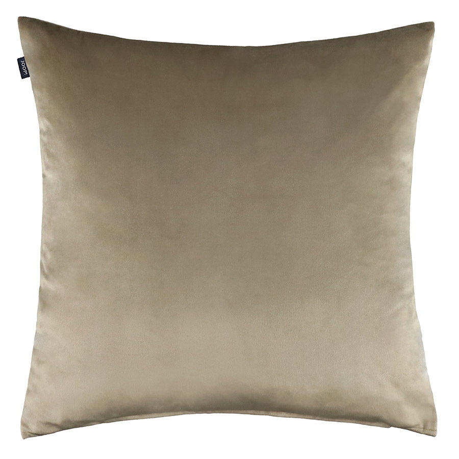Beige Kissenhülle 45x45cm, frontal fotografiert