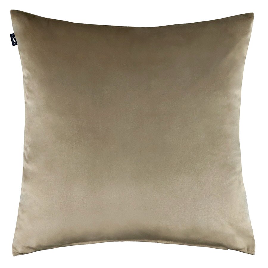 Beige Kissenhülle 45x45cm, frontal fotografiert