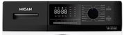 Frontansicht des MICAN Waschmaschinen-Bedienpanels in Schwarz mit digitalem Display, großem Programm-Drehknopf und Programmliste; 12 kg/1300 U/min, Modell WMT12DLDWBA