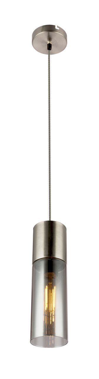 Globo Lighting Hängeleuchte ANNIKA Moderne Hängeleuchte mit zylindrischem Glasdesign, seitliche Perspektive