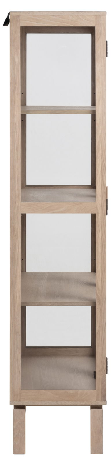 Holzvitrine mit Glastüren, frontalansicht