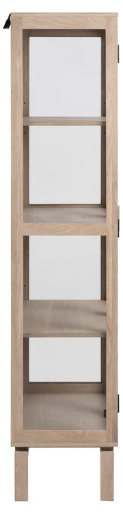 Holzvitrine mit Glastüren, frontalansicht