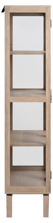 Holzvitrine mit Glastüren, frontalansicht