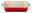 Rote rechteckige Auflaufform von Le Creuset, frontal fotografiert mit zwei seitlichen Griffen.
