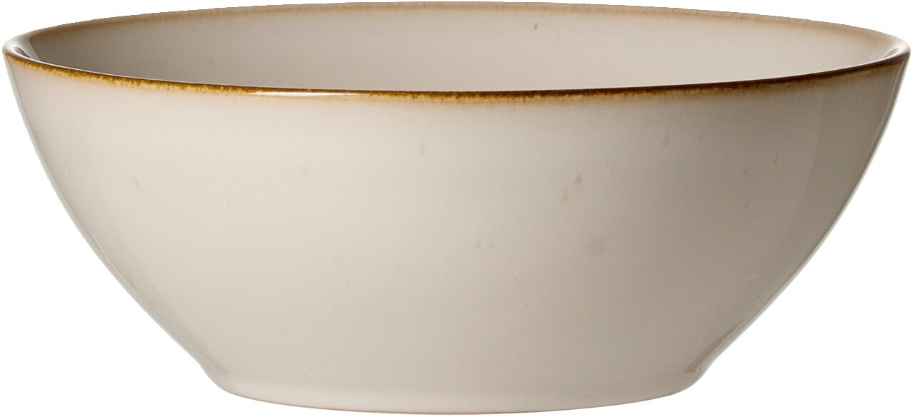 Beige Schale Olivia 15,5 cm, seitliche Perspektive