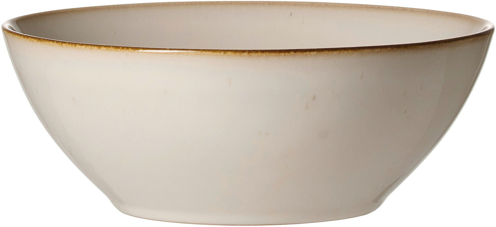 Beige Schale Olivia 15,5 cm, seitliche Perspektive