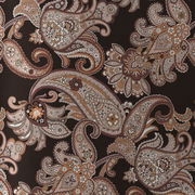 Bettwäsche mit floralem Paisley-Muster in warmen Erdtönen, Draufsicht