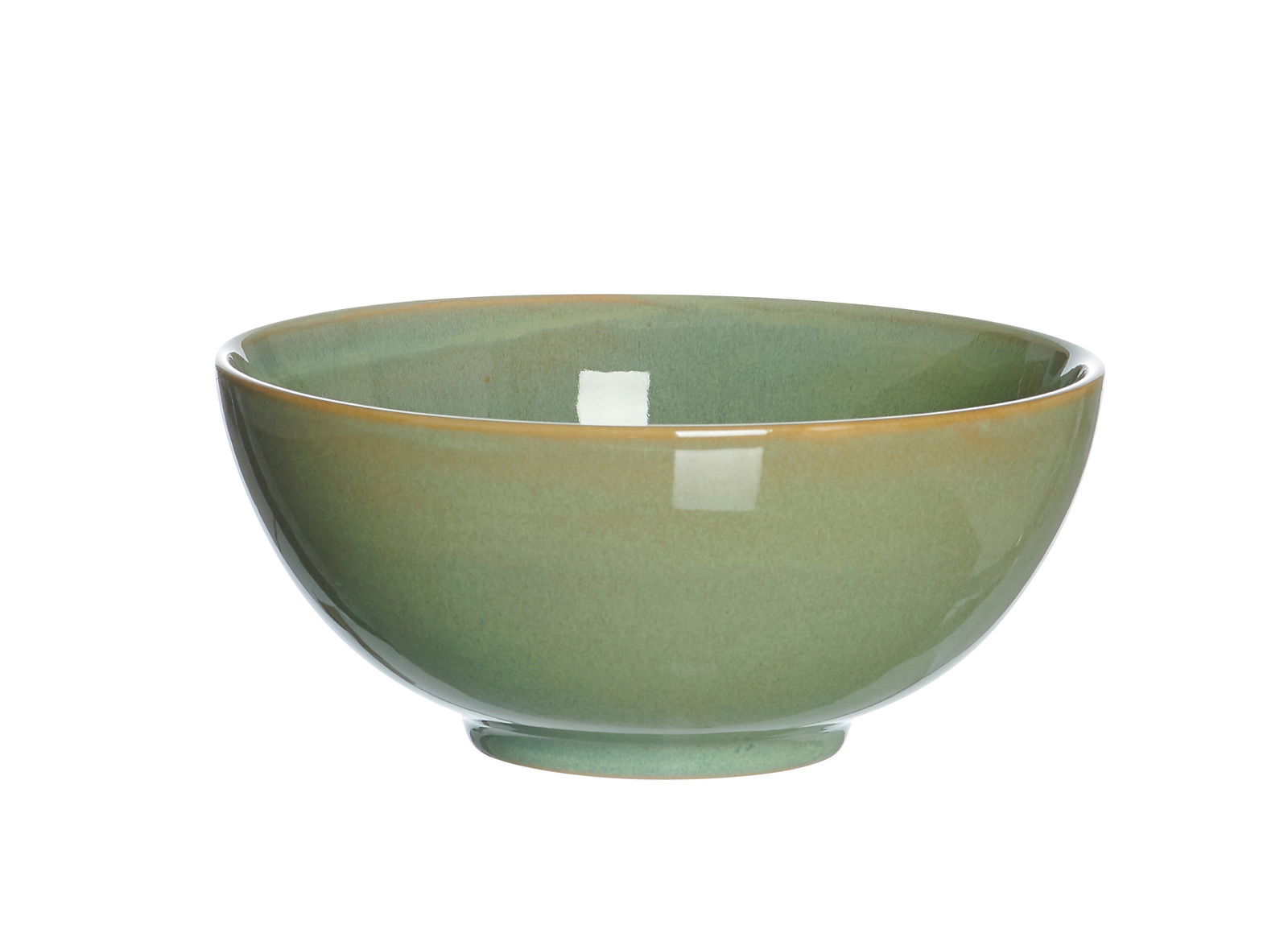 Grüne Bowlschale Puebla mit 950ml Fassungsvermögen, seitliche Perspektive