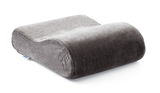 Tempur Reisekissen in seitlicher Perspektive, graue Farbe, ergonomische Form