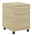 Manjana Rollcontainer OHIO Rollcontainer aus Holz mit drei Schubladen und Rollen, seitliche Perspektive