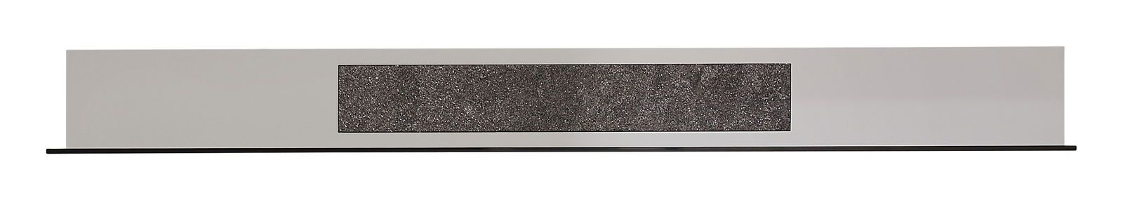 Zurbrüggen Wandboard COMO Modernes Wandboard in rechteckiger Form mit grauer Oberfläche und dunklem Akzent, frontale Ansicht.