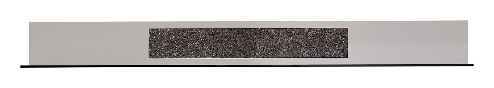 Zurbrüggen Wandboard COMO Modernes Wandboard in rechteckiger Form mit grauer Oberfläche und dunklem Akzent, frontale Ansicht.