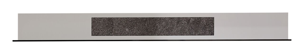 Zurbrüggen Wandboard COMO Modernes Wandboard in rechteckiger Form mit grauer Oberfläche und dunklem Akzent, frontale Ansicht.