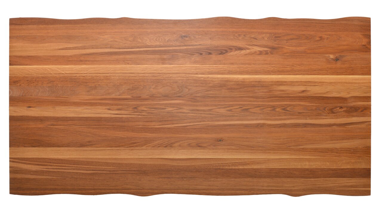 Valdera Tischplatte 180x90 MEMORY Tischplatte aus Holz mit natürlicher Maserung, Draufsicht