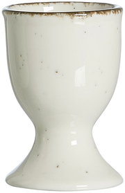 Beiger Eierbecher Casa aus Keramik, frontal fotografiert