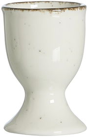 Beiger Eierbecher Casa aus Keramik, frontal fotografiert