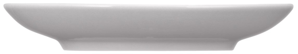 Weiße Kombi-Untertasse klein, seitliche Ansicht