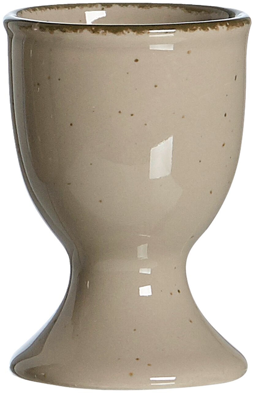 Grauer Eierbecher aus Keramik von Ritzenhoff & Breker, frontal abgebildet.