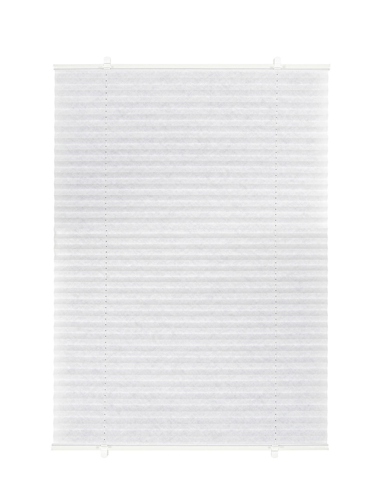 Plissee gefädelt 70x130cm in Frontalansicht