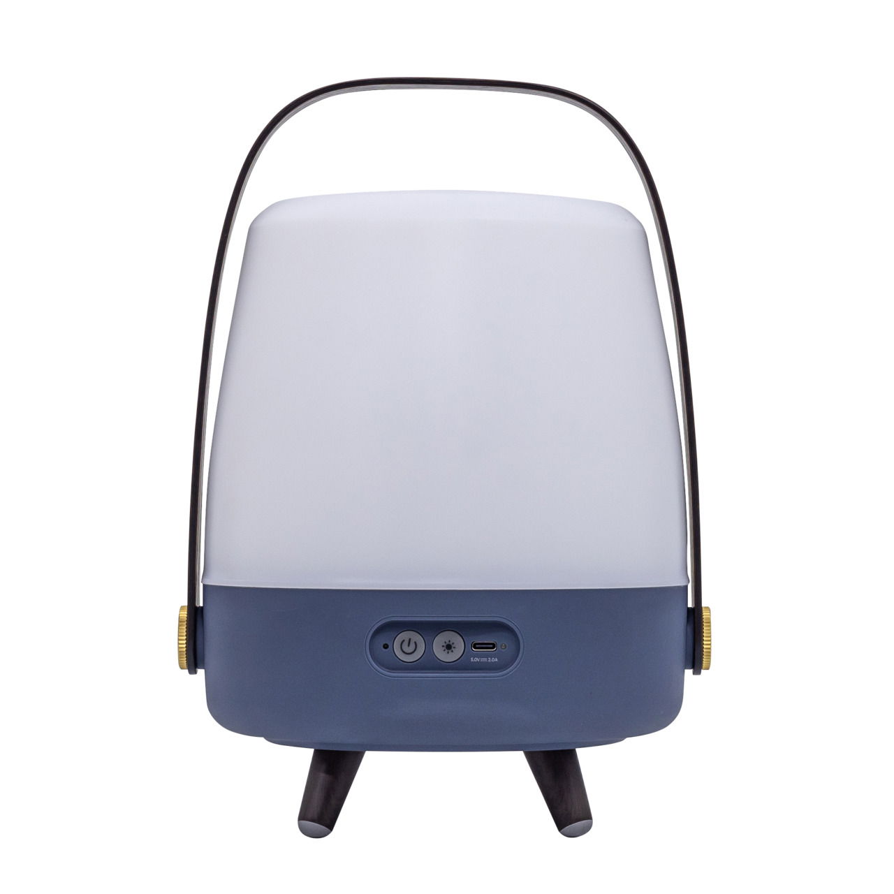 Rückansicht der tragbaren Lampe Lite-up Play JBL Ocean mit Griff und Bedienelementen