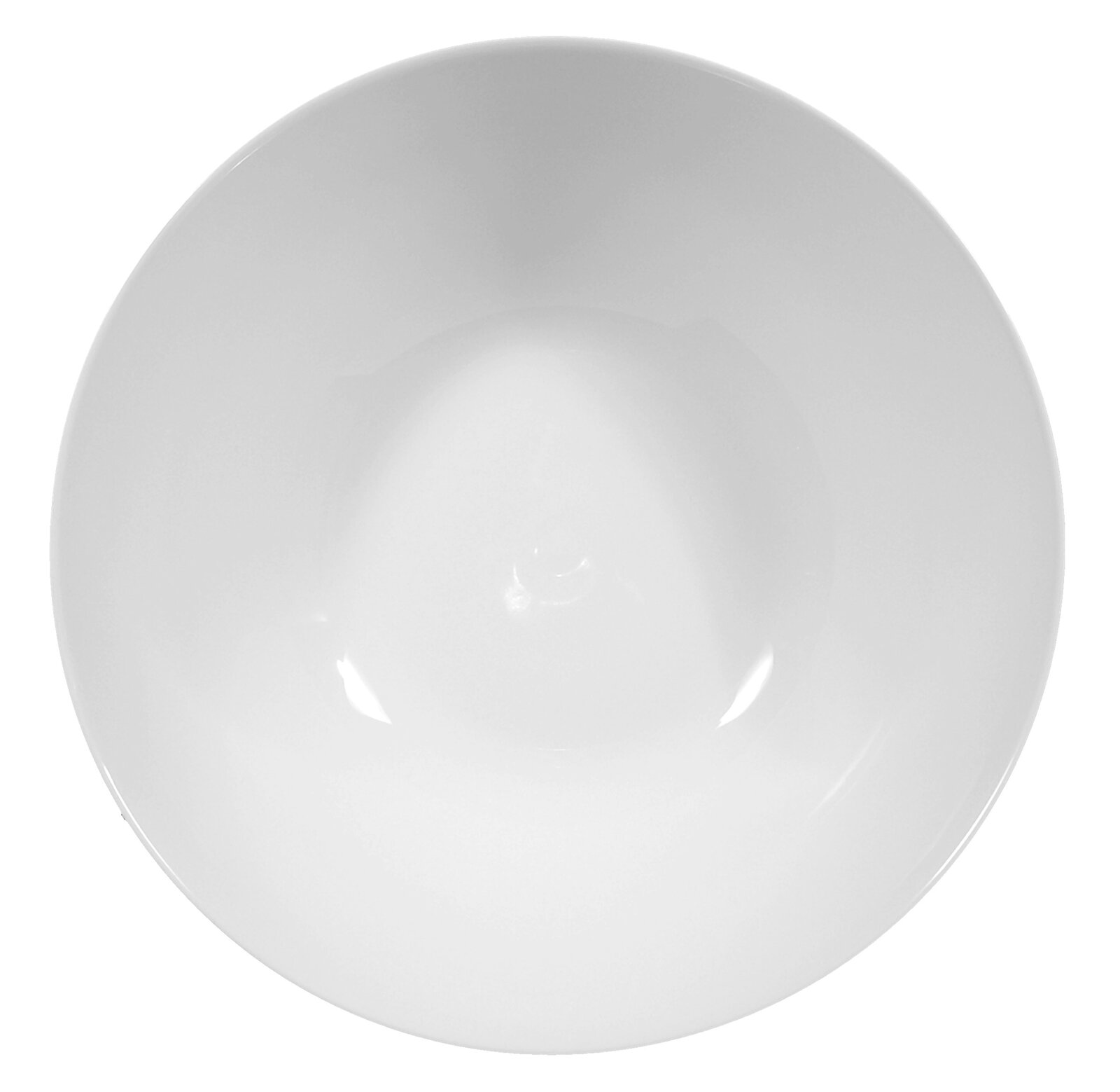 Runde weiße Schüssel Rondo/Liane 25cm, Ansicht von oben