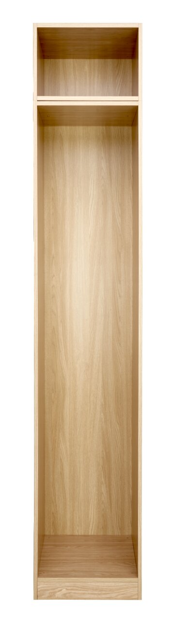 Hom´in Kastframe UNIT Kledingkast in houtkleur met twee vakken, vooraanzicht