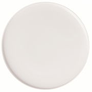 Gourmetteller Afina 32,1cm in Draufsicht, schlichtes Design mit feiner Rillenstruktur am Rand.