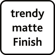 Ansicht eines trendigen, matten Finishs.