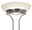 LED-Fluter ORSON, 27W+4,5W, Ansicht von unten mit modernem Design und gebürstetem Metall.