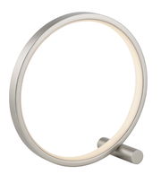 Moderne Tischleuchte MINI RITUS in Ringform aus Metall, seitliche Perspektive