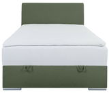 Boxbett 120 in Grün und Weiß, Vorderansicht