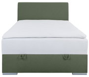 Boxbett 120 in Grün und Weiß, Vorderansicht